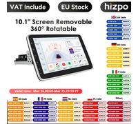 8+128G 10.1'' 360 Rotatable 1 Din AutoRadio GPS for Universal Car Multimedia Player Stereo 1DIN Video Autoradio Carplay HeadUnit S4 (8Core 4G 32G)