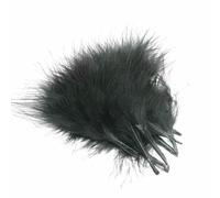 8-12cm Colored Natural Turkey Feather Fluffy Plume Wedding Dress Party DIY Decorations Handicraft Accessories-Black-8-12cm 300pcs