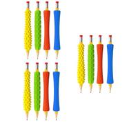 8/12Pcs Textured Silicone Pen Grip Ergonomic Writing Aid Grips Pencil Holder Grippers for Toddler Writing Sensory Stress Relief Pencil Cover Sensory Learning Tools for Writing Silicone Pen Stress Kids