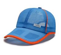 8-14Y Kids Mesh Baseball Hat Boys Girls Quick Dry Cool Sun Hat Adjustable Anti UV Protection Cap Breathable Summer Running Tennis Golf Visor Trucker Cap for Outdoor Sports Beach Camp Cycling