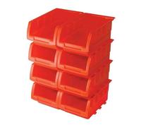 Silverline 250968 Stacking Boxes Set 8pce 165 x 105 x 75 mm