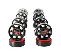8/16pcs 608 2RS Hybrid Ceramic Ball Bearing 8 * 22 * 7 mm High Speed Roller Skate Skateboard Wheel Miniature Longboard Bearings(8Pcs)