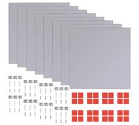 8/16x Frameless Mirror Tiles Glass 20.5cm Bathroom Vanity Makeup Decor vidaXL