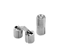 8-18mm Brass Hinges Cylindrical Invisible Concealed Barrel Hinge Door Hardware Accessories(8mm Silver)