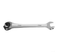 8-19mm Metric Tubing Wrench with Ratchet and Open End, Built with Chrome Vanadium Steel for Precision and Longevity (17mm)