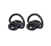 8-1set Car Cargo Net Floor Hook Accessories Rear Trunk Boot Tie Down Ring Loop Hanging Flat Screen Fix(2x black)