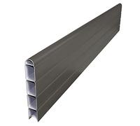 8' (2.4m) Graphite Grey Long Composite Fence Board Plastic Eco Fencing Panel Plank Gravel Board