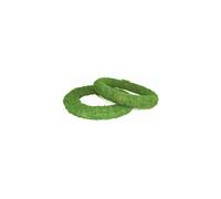 (8", 2) 8" 10" 12" 14" Round Padded Moss Effect Wreath Rings Christmas Holly Decoration