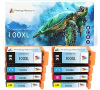 8 (2 SETS) Compatible 100XL Ink Cartridges for Lexmark S300 S301 S305 S308 S405 S408 S505 S605 S815 S816 Pro 202 205 208 209 705 706 805 901 905 - Black/Cyan/Magenta/Yellow, High Capacity