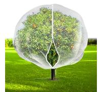 8.2 x 8.2 ft Large Fruit Tree Netting to Protect Fruit from Birds Insect Nettings for Blueberry Bushes Cherry Plant Covers with Zipper and Drawstring Bug Netting for Garden