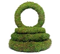 (8"(20cm), 3) Moss Wreath Rings | 8", 10" & 12"