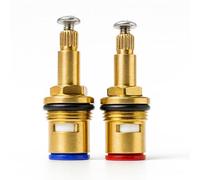 8/24 Ceramic Disc Tap Valves Pair - Hot & Cold Replacement Cartridges