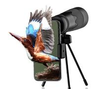 8-24X40 HD Zoom Monocular with Smartphone Holder&Tripod, Optical Monocular Telescope with FMC Lens&BAK4 Prism, Zoom Monocular for Bird Watching, Camping, Hunting