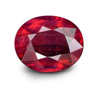 8.25 Ratti / 7.70 Carat Natural A Quality Burma Ruby Manik Stone Original Earth Mind Certified Natural Loose Gemstone (Lab - Teseted)-B09C6FN35Y, Silver Tone, Created Sapphire