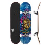 8.25" x 32.125" Enuff Yōkai - Kitsune - Complete Skateboard - 7 Ply Maple Deck and Premium Components: Decade Pro Trucks, 53mm XX Wheels, ABEC-7 Chrome Bearings, Skull Icon Grip Tape