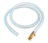 8.2FT 1" Heavy Duty Siphon Hose - Self-Priming Jiggler Pump for Boats, ATVs & Tractors Brass Nipple w/Metal Buckle, Fuel Transfer Tube for Gasoline Fuel Gas, fish tank water exchange and drainage