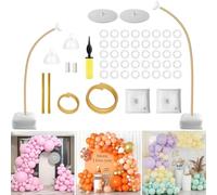 8.2FT+4.9FT Balloon Arch Kit, Flexible Half Balloon Arch Stand