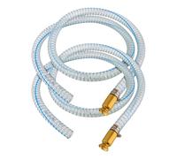 8.2FT 5/8" Heavy Duty Siphon Hose - Gerguirry Self-Priming Jiggler Pump for Boats, ATVs & Tractors Copper Nipple w/Metal Buckle, Fuel Transfer Tube for Gasoline Fuel Gas, 2PCS