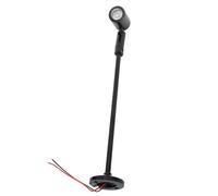 8.3 LED Mini Spot Light Cabinet Lamp, DC12V Eye Care Showcase Display Light, Upright Spotlight for Painting, Plants, Jewelry Showcase (Black)