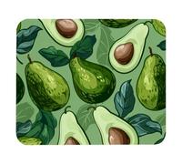 8.3" x 9.8" Lightweight Office Desktop Mouse Pad, Hand-painted Avocado Non-Slip Computer Mouse Pad