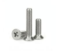 #8-32 x 1/2'' (50 Pack) Flat Head Machine Screws Phillips Drive Machine Screws, 304 Stainless Steel 18-8, Bright Finish, Fully Threaded,for Furniture Repairs and 3D Printer