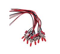 8/4/2/1pcs Tiny Small Toggle Switch ON/Off SPST with Pre-soldered Wires for Truck Car Industrial Emergency Lighting(1pc)