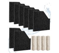 8+4 Pack EcoRenew Filter Cartridges Compatible with Aqueon Filter Medium | Fish Filter Compatible with Aqueon SmartClean Technology 30G & 20G, with 4 Filter Pad Compatible with Aqueon QuietFlow 20 75