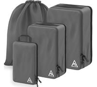 8/4 pc Luxury Compression Packing Cubes & Bags for Travel - Maximize Space in Luggage with HybridMax Double-Capacity Design, 50 Luggage Tags, Deluxe Set, Lifetime Satisfaction Suitcase Organizer Bags