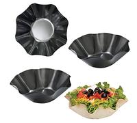 8.4" Taco Bowl Shell Maker Molds - 3 Pack Large Size Nonstick Carbon Steel Tortilla Shell Pans Baking Molds Tostada for Frying Salad Bowls (3)