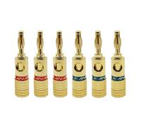 8/40/200Pcs 4mm Banana Head Audio Speaker Cable Socket Speaker Line Amplifier Connector Speaker Terminal Gold-Plated(200Pcs (100Pairs))
