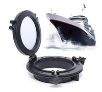 8.46in Round Porthole Window, Opening Window, For Boat Yacht Vans Dark Privacy Tint Tempered Glass