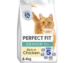 8.4kg Perfect Fit Advanced Nutrition Senior Complete Dry Cat Food Chicken