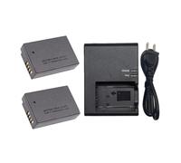 8.4V 1040mAh LP-E17 LP E17 Camera Battery+Charger，Compatible For Canon，For EOS 200D M3 M6 750D 760D T6i T6s 800D 8000D X8i Cameras LC-E17(2Battery 1US Charger)