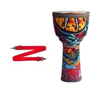 8.5/10.5 Inch African Drum Lightweight and Portable Djembe Drum, with Strap Hand Drum for Outdoor Performances(8.5inch B)