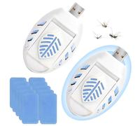 8.5 * 5cm USB Mosquito Repellent Plug In, 2 Pcs Portable USB Mosquito Killer, with 90 Repellents Tablets, Indoor Insect Repellent Plug In for Home Camping Hiking Car Summer Outdoor Travel
