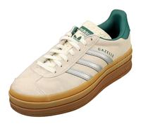 (8.5) adidas Gazelle Bold Womens Fashion Trainers in Off White Silver