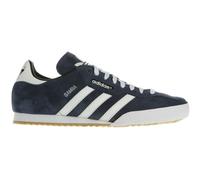 (8.5) adidas Originals Samba Super Suede Trainers - Navy