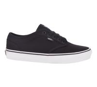 (8.5, Black/White) Vans Mens Atwood Low Top Casual Canvas Trainers Sneakers Shoes