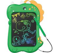 8.5 inch Dinosaur LCD Drawing Tablet for Kids Colorful Screen Writing Board Toddler Toys Learning Educational Stocking Fillers Kids Gifts Drawing Pad for 2 3 4 5 6 Year Old Boys Girls (Green)