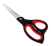 8.5 Inch Heavy Duty All Purpose Scissors, Professional Ultra Sharp Stainless Steel Blades for Fabric, Paper, Crafts - Comfort Soft Grip Handles for Office, Home, Packages and Light Gardening Black