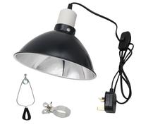 8.5 Inch Reptile Pet Heat Lamp Holder Fixture, 300 Watt Heating Guard Lampshade with Clip for UVA/UVB Bulb for Lizard Turtle Snake