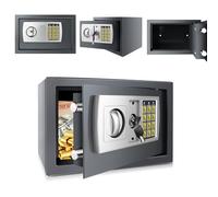 8.5 L Mini Digital Safe,Compact Fireproof Safe Box- Dual Lock System, Anti-Pry Anti-Collision, Fireproof Waterproof for Valuables, Passports, Cash(31x20x20cm)