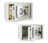 8.5 L Mini Digital Safe,Small Fireproof Security Safe, Dual Lock (Key & Code), Anti-Drill Design, Waterproof for Documents, Electronics(31x20x20cm)