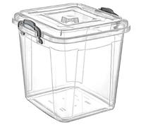 8.5 Litre Plastic Pantry Storage Box With Clip Locking Lid Kitchen Food Flour Rice Biscuits Storage Container Meal Carrier Multi-Purpose (8.5 Litre Pantry Box)