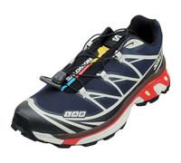 (8.5) Salomon Xt-6 Unisex Running Trainers in Blue Black