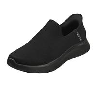 Skechers Men's Go Walk Flex No Hands Slip-in Trainers, Black Textile, 8.5 UK