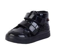 (8.5 UK Child, Black) Kickers Childrens/Kids Tovni Hi Stardust Patent Leather Boots