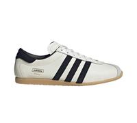 (8.5 UK, White/Black) Adidas Mens Paris Leather Flat Trainers