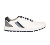 (8.5 UK, White) Slazenger Mens Leather Casual Golf Shoes