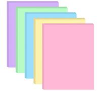 8.5" x 11" Colored Copy & Print Paper - 100 Sheets/200 Pages 5 Colors Rainbow A4 Printer Paper, 20 lb Letter Size Colored Origami Paper in Office/School/Home